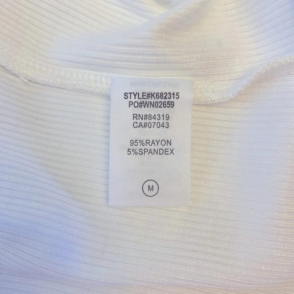White Cyrus ribbed tee - Picture 4 of 4